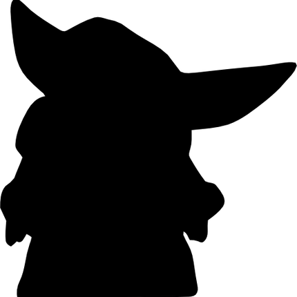 (351-D2-1A) Yoda Silhouette