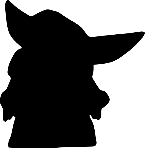 (351-D2-1A) Yoda Silhouette