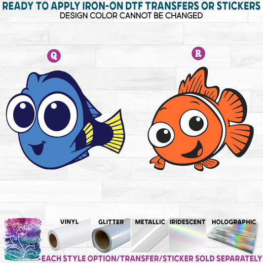 (s351-D2-06) Cartoon Printed Heat Transfer or Sticker