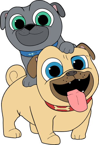 (351-D2-1W) Puppy Pals