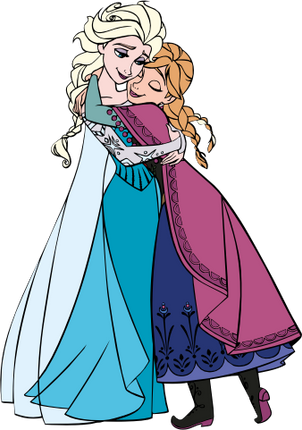 (351-D10-1D) Elsa & Anna