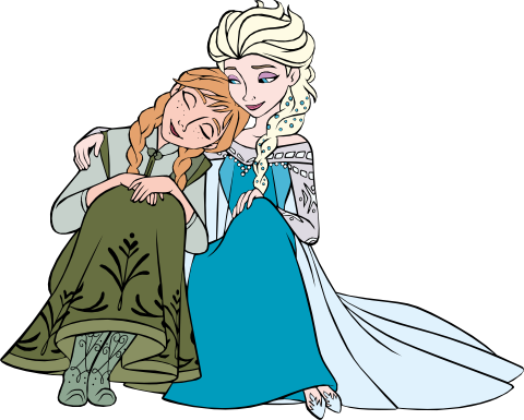 (351-D10-1T) Elsa & Anna