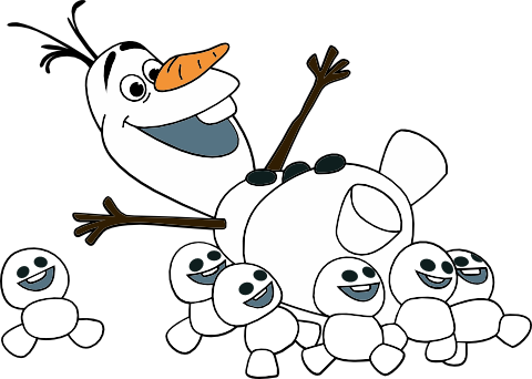 (351-D10-1U) Olaf & Snowies