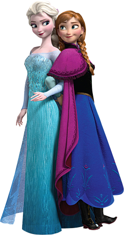 (351-D10-2T) Elsa & Anna