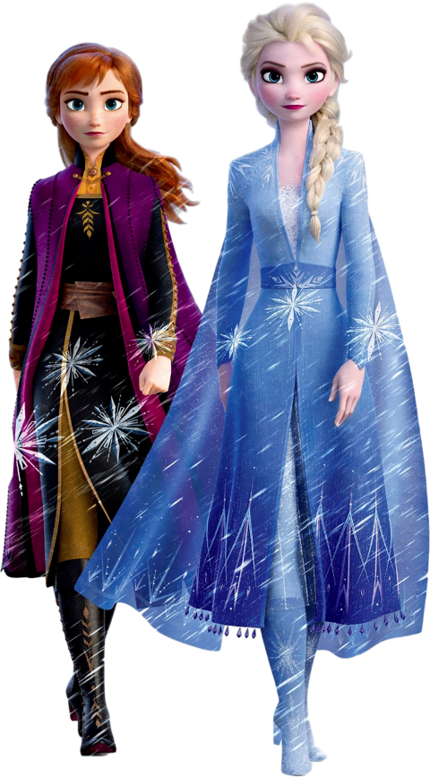 (351-D10-2U) Elsa & Anna