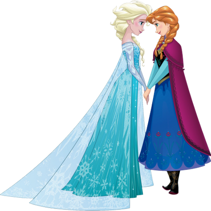(351-D10-2V) Elsa & Anna