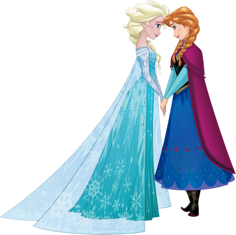 (351-D10-2V) Elsa & Anna