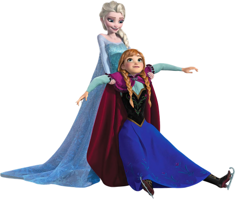 (351-D10-3A) Elsa & Anna