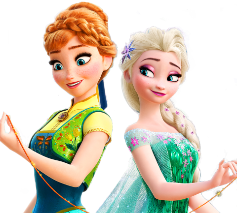 (351-D10-3C) Elsa & Anna
