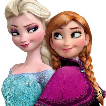 (351-D10-3E) Elsa & Anna