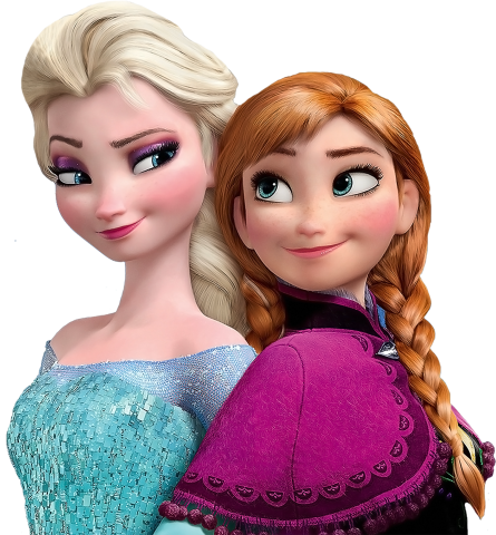(351-D10-3E) Elsa & Anna