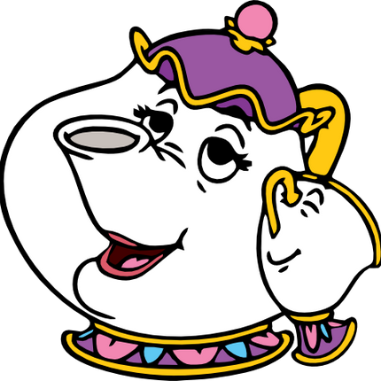 (351-D12-2T) Mrs Potts & Chip