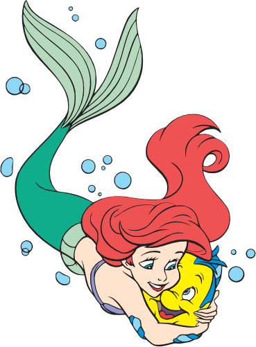 (351-D13-5T) Ariel & Flounder