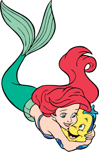 (351-D13-5U) Ariel & Flounder