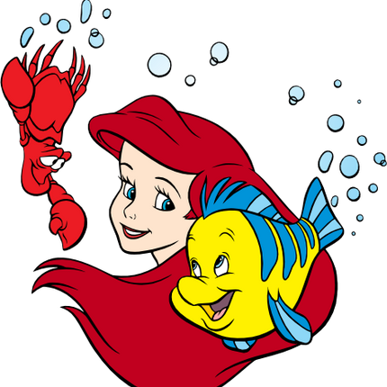 (351-D13-5Y) Ariel, Flounder & Sebastian
