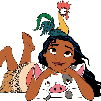 (351-D14-1T) Moana, Pua & Heihei