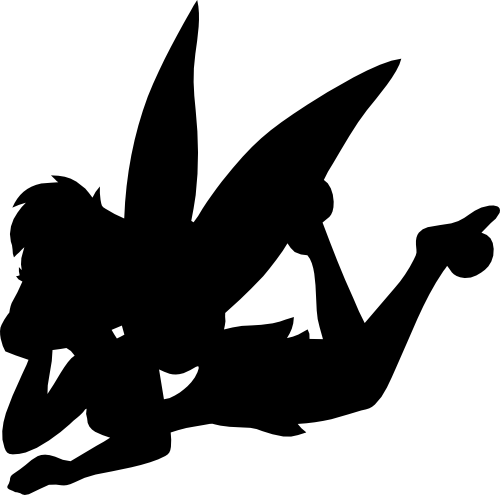 (351-D16-1A) Tinkerbell Silhouette