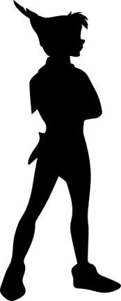 (351-D16-1F) Peter Pan Silhouette