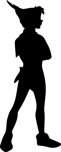 (351-D16-1F) Peter Pan Silhouette
