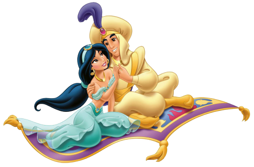 (351-D22-2I) Jasmine & Aladdin