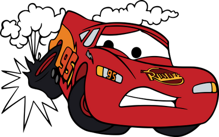 (351-D24-1V) Lightening McQueen