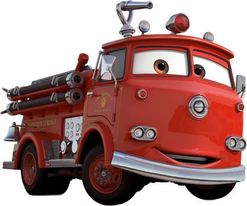 (351-D24-3P) Red Firetruck