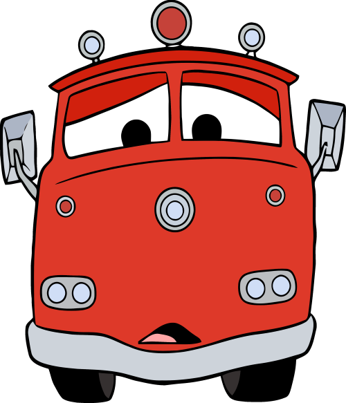 (351-D24-3S) Red Firetruck