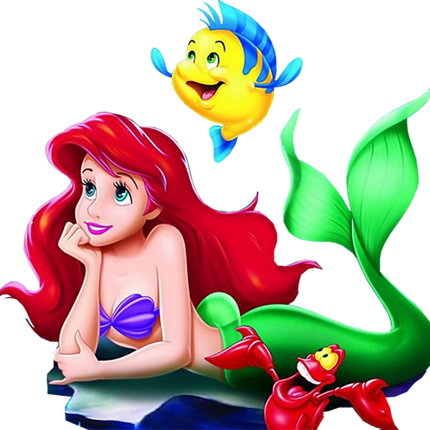(351-D13-2N) Ariel & Flounder