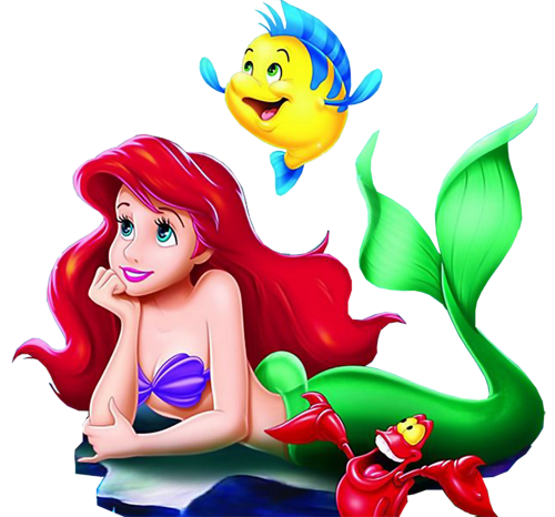 (351-D13-2N) Ariel & Flounder