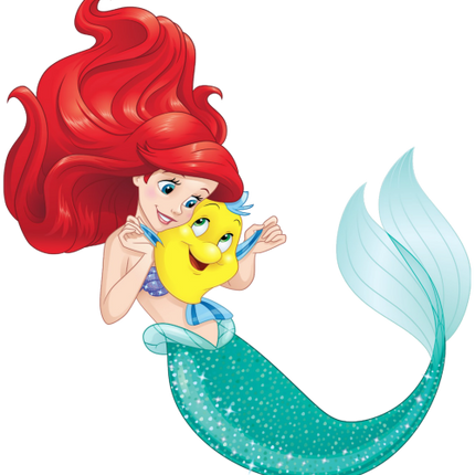 (351-D13-3M) Ariel & Flounder