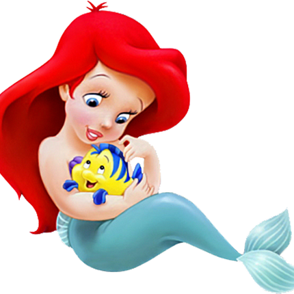 (351-D13-3Y) Ariel & Flounder