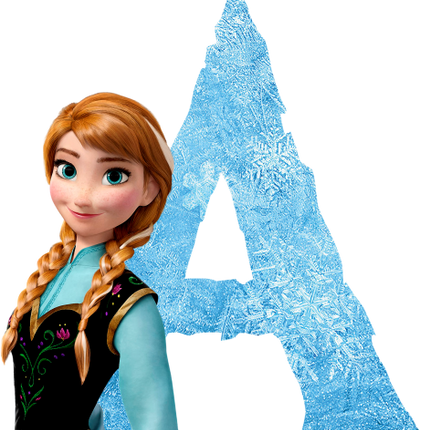 (351-D10-3Y) Anna Frozen Letters