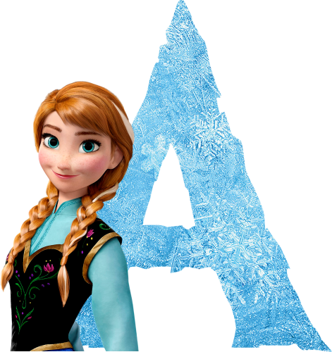 (351-D10-3Y) Anna Frozen Letters