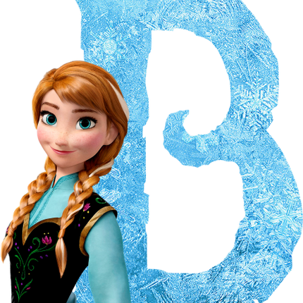 (351-D10-3Y) Anna Frozen Letters