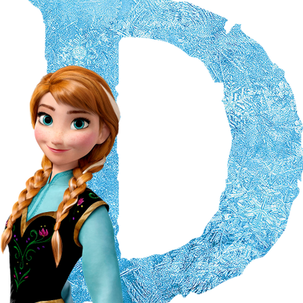 (351-D10-3Y) Anna Frozen Letters