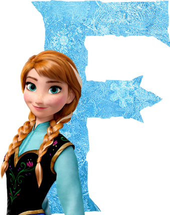 (351-D10-3Y) Anna Frozen Letters