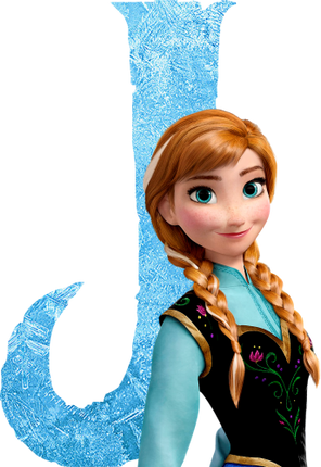 (351-D10-3Y) Anna Frozen Letters