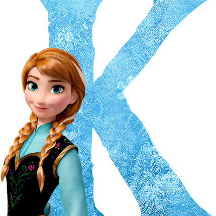 (351-D10-3Y) Anna Frozen Letters