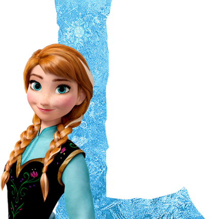 (351-D10-3Y) Anna Frozen Letters