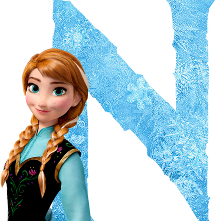 (351-D10-3Y) Anna Frozen Letters