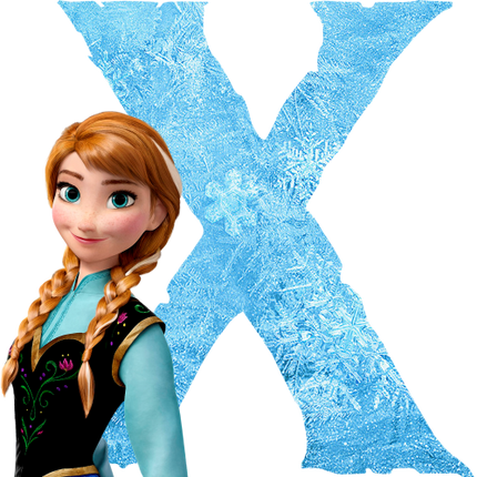 (351-D10-3Y) Anna Frozen Letters