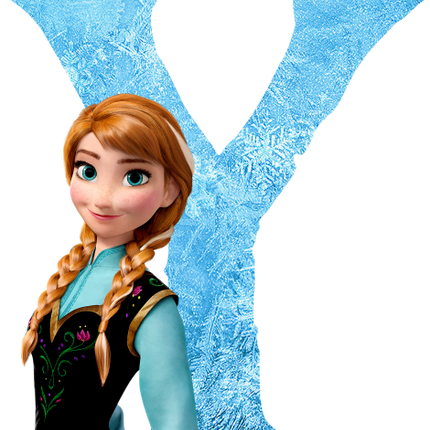 (351-D10-3Y) Anna Frozen Letters