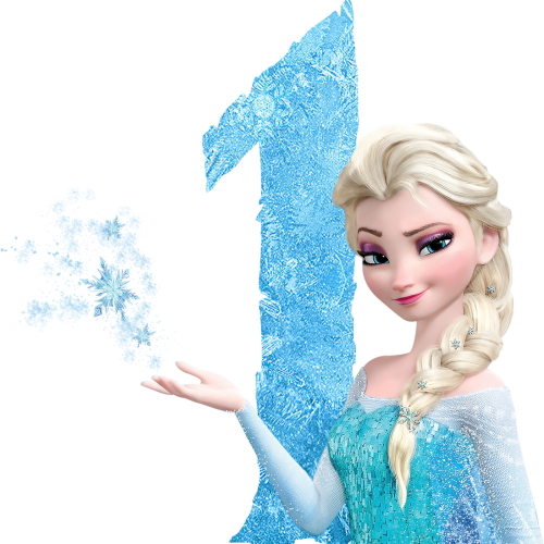 (351-D10-3Z) Elsa Frozen Numbers