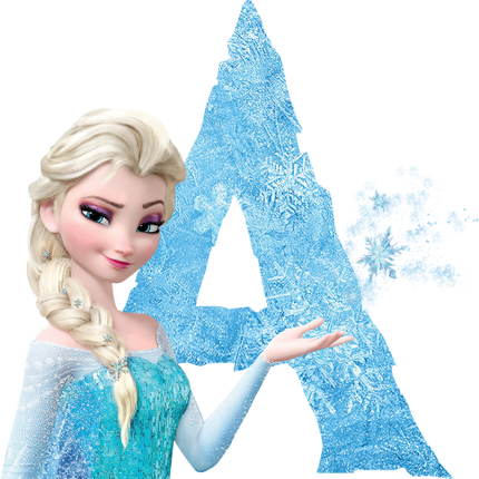 (351-D10-3Z) Elsa Frozen Letters