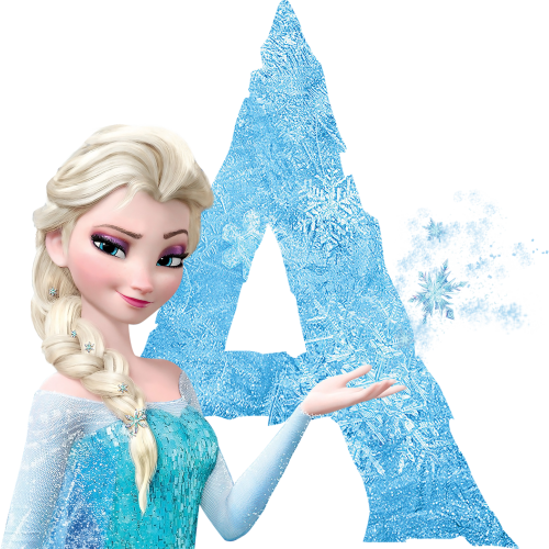 (351-D10-3Z) Elsa Frozen Letters