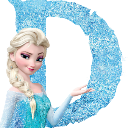 (351-D10-3Z) Elsa Frozen Letters