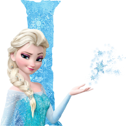 (351-D10-3Z) Elsa Frozen Letters