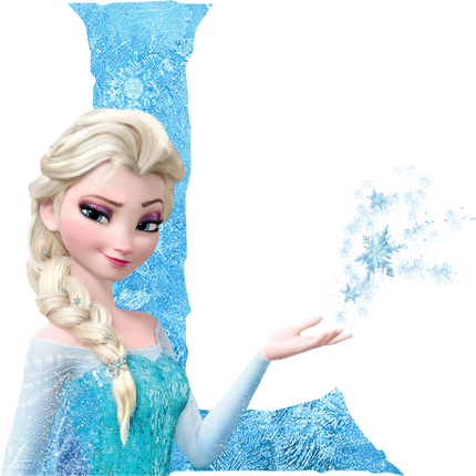 (351-D10-3Z) Elsa Frozen Letters
