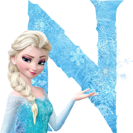 (351-D10-3Z) Elsa Frozen Letters