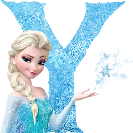 (351-D10-3Z) Elsa Frozen Letters